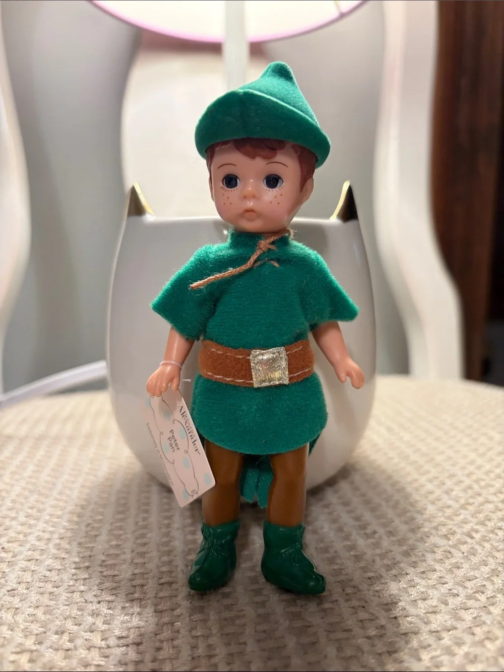 McDonald’sMadame Alexander Peter Pan Doll in Green Felt Outfit with Brown Tights